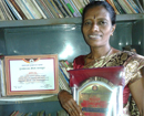 Udupi: Shirva librarian Ammi felicitated for bagging State Staff Service Award